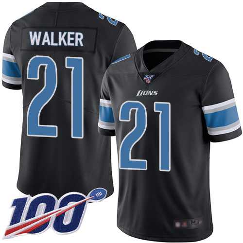 Detroit Lions Limited Black Youth Tracy Walker Jersey NFL Football 21 100th Season Rush Vapor Untouchable